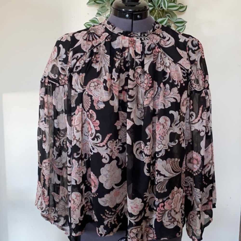 NWT Ann Taylor Sheer top Sz XSP